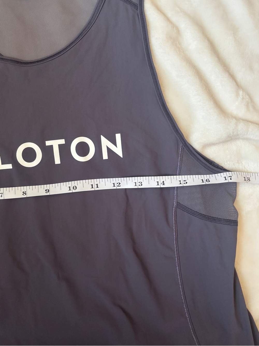 Lululemon x Peloton Mesh Racerback Tank Top Gray Size Large - Picture 6 of 7
